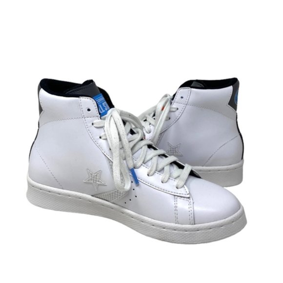 Converse Pro Leather High Skate Shoes Kids Women's White Multi Sneakers 272446C - Picture 8 of 10
